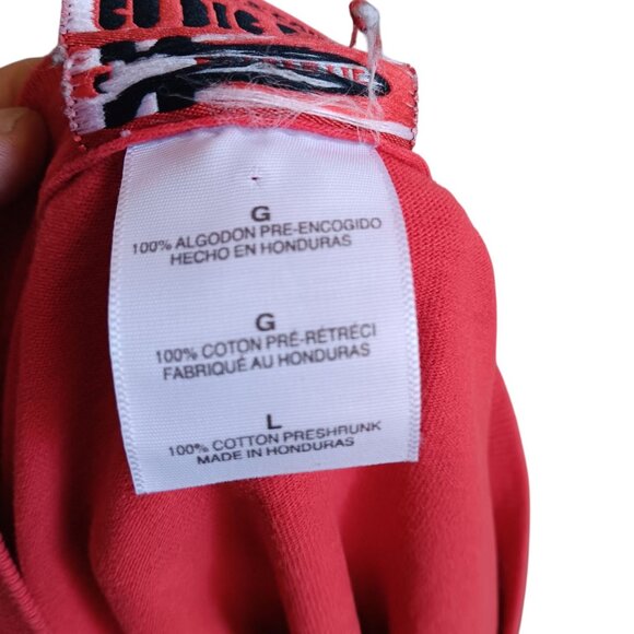 Men's Large Vintage T-shirt University Nebraska Big Red Huskers Authentic Y2K - Picture 7 of 7